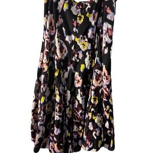 Meena Floral Black Women's Skirt sz 20